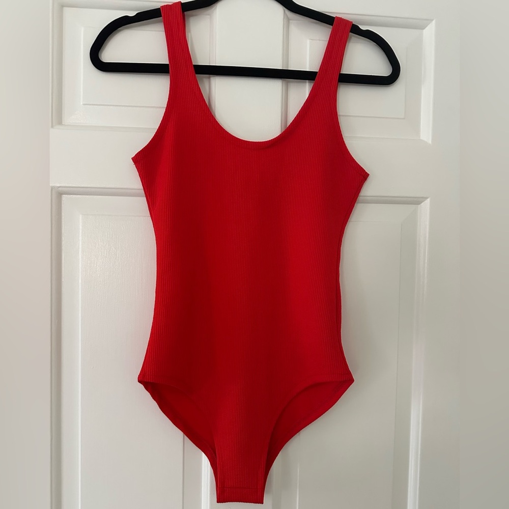 Red Zara body suit
